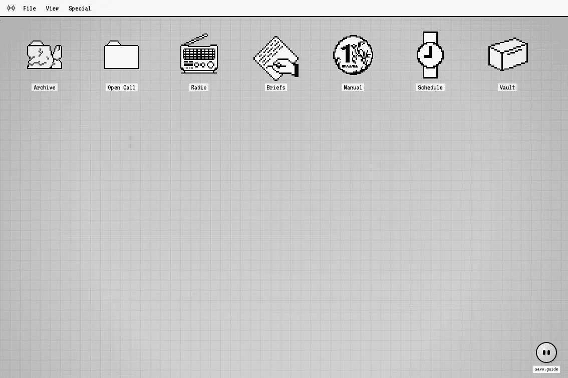 Pixel desktop guide interface screenshot