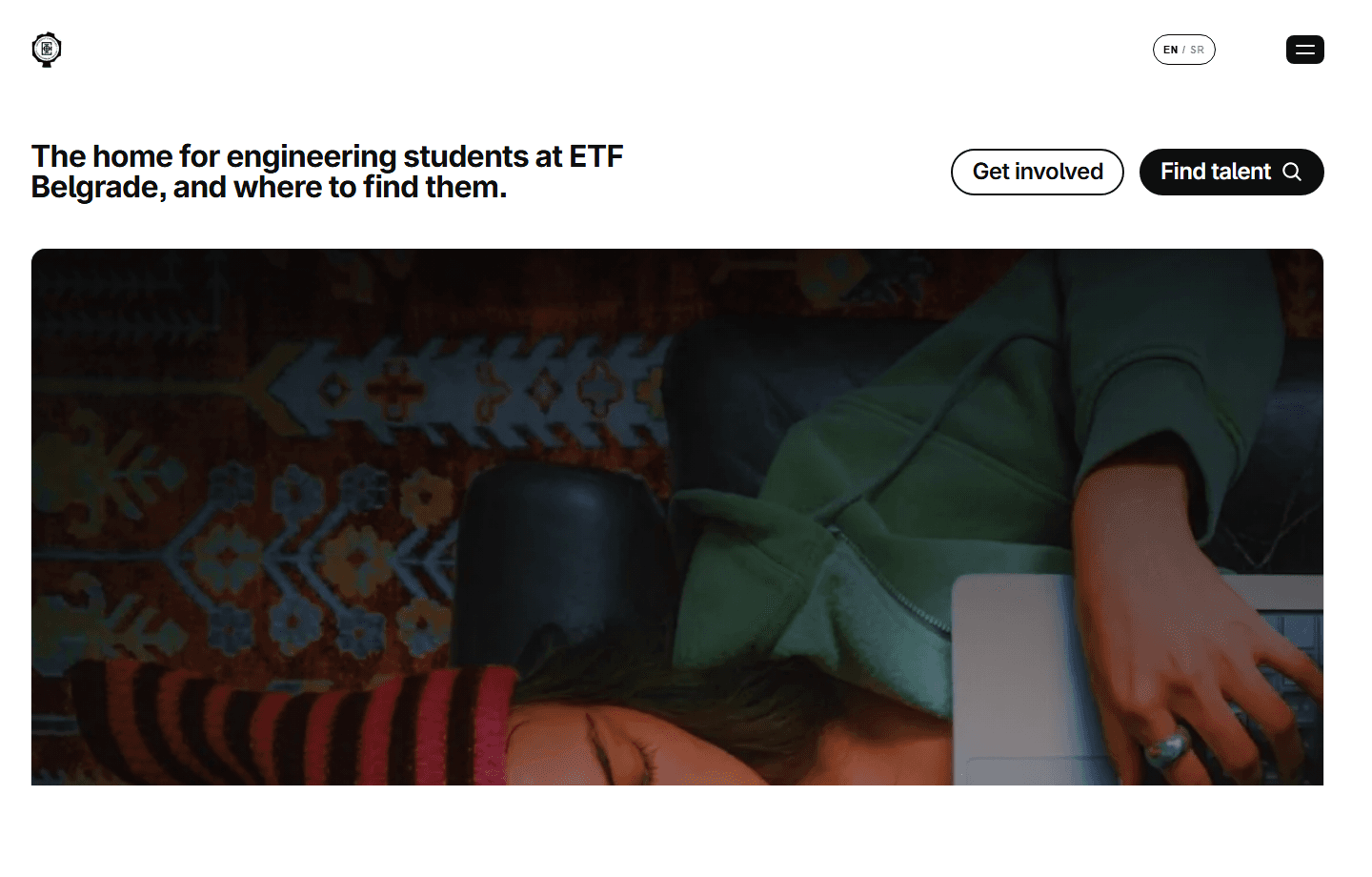ETF Students public homepage screenshot